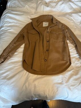 Abercrombie & Fitch Camel Wool Blend Coat